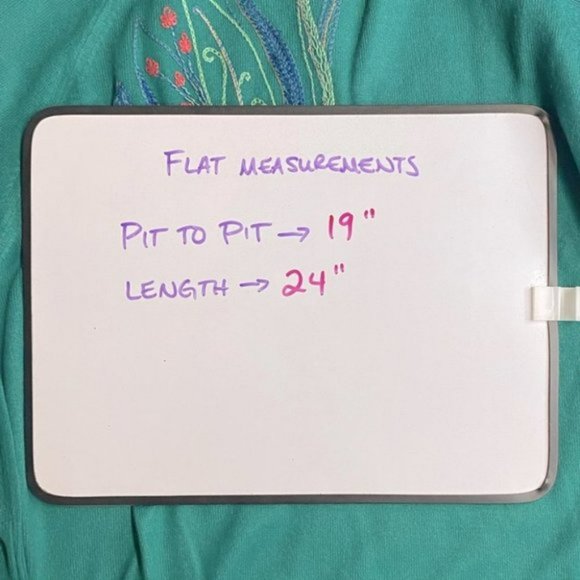 VINTAGE St Michael Green Embroidered Mock  Neck Sweater M - Picture 7 of 11